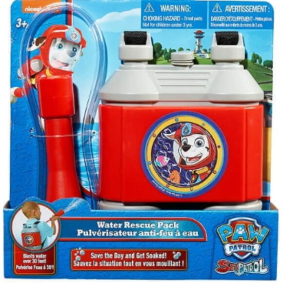 Paw Patrol Water Backpack Water Toy, PAW PATROL MARSHALL WATER PACK Brand New - Picture 2 of 6
